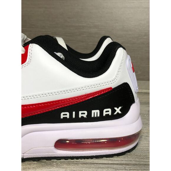 Nike Air Max LTD 3 Shoes Men Size 8.5 White Black Red Leather Sneaker main image 4